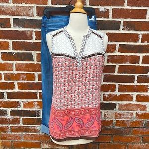 4 for $20 Indigo small pink and white tank shirt
